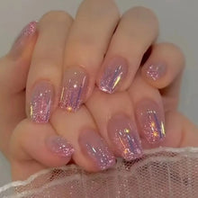 Load image into Gallery viewer, 24pcs Gradient Fake Nails French Ballerina Nail Waterproof Faux Medium Coffin false nails Fingernails Press on Nails Tips
