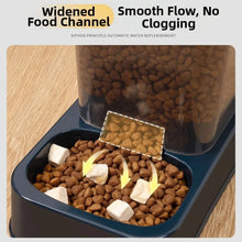 Load image into Gallery viewer, 1.2L/1.5L Pet Automatic Feeder Plastic Large Capacity Cat Dog Water Dispenser Feeder Set 3 Colors 2 Styles
