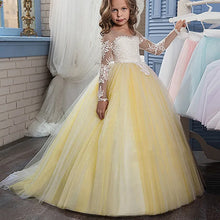 Load image into Gallery viewer, Lace Ball Gown Flower Dress
