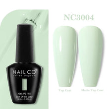 Load image into Gallery viewer, NAILCO 333 Colors Gel Nail Polish Semi Permanent Varnishes Nails Art Design Hybrid Soak Off Top Base Coat UV Gel Manicure 15ml
