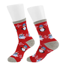 Load image into Gallery viewer, Festive Cotton Christmas Crew Socks
