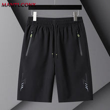 Load image into Gallery viewer, Summer Men's Shorts Cool Sportswear Running Sport Shorts Casual Bottoms Gym Fitness Training Jogging Short Pants Men Black Gray
