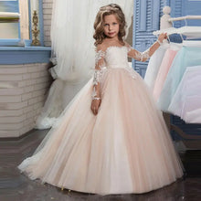 Load image into Gallery viewer, Lace Ball Gown Flower Dress
