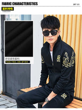 Load image into Gallery viewer, Plus Size 5XL 6XL Men's Tracksuit Autumn Clothes Sportswear Two Piece Set Men Jacket Sweatpants Male Sweatsuit Sports Suits Sets
