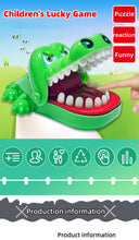 Load image into Gallery viewer, Crocodile Teeth Toys Alligator Biting Finger Dentist Classic Family Games Party Pranks Children's Lucky Game Decompression Toy
