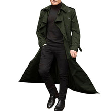 Load image into Gallery viewer, Men’s Luxury Full-Length Trench Coat – England Style Business Overcoat
