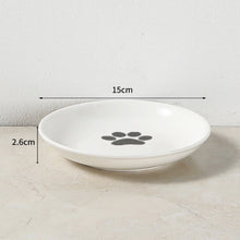 Load image into Gallery viewer, Pet Ceramic Bowl Nordic High Footed Ceramic Cat Food Bowl Snack Can Plate Anti Overturning Kitten Puppy Food Water Feeding Bowl
