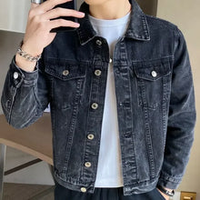 Load image into Gallery viewer, Black Y2K Denim Jacket
