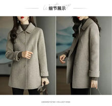 Load image into Gallery viewer, Minimalist French Wool Blend Coat
