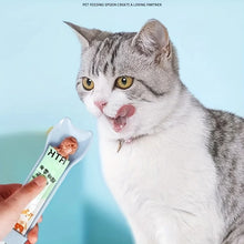 Load image into Gallery viewer, Cat Strip Squeeze Spoon Cat Strip Feeder for Lickable Wet Cat Treats Pet Liquid Snack Feeding Tool Cat Feeder Pet Supplies
