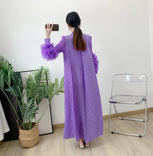 Load image into Gallery viewer, Women Elegant Evening Party Dresses 2025 Summer New Solid Colour Classic Long Sleeve Plate Flower Design Prom Dresses Female
