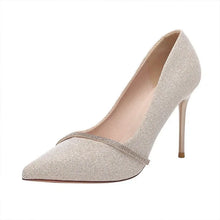 Load image into Gallery viewer, High Heels Women with 2024 New Spring and Autumn Pointy Women's Shoes Dress Wedding Shoes Temperament Banquet Single Shoes
