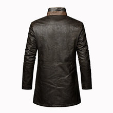 Load image into Gallery viewer, Vintage Faux Leather Winter Coat
