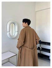 Load image into Gallery viewer, Winter Woolen Long Trench Coat
