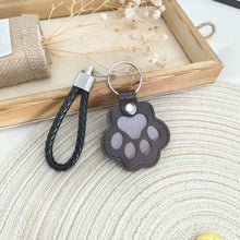 Load image into Gallery viewer, PU Leather Pet Hair Storage Bag Multi-Functional Portable Keychain Pet Memorial Keychain Keepsake Hair Storage for Pet Lovers
