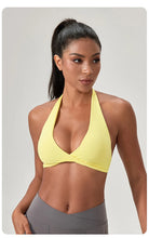 Load image into Gallery viewer, Sports Yoga Bra for Women Halter Neck with Stylish Back Design Sexy Gym Bra for Running Fitness Sports Bras
