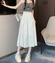 Load image into Gallery viewer, Drawstring Cargo A-Line Midi Skirt
