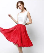 Load image into Gallery viewer, Silk Pleated High Waist Midi
