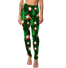 Load image into Gallery viewer, Christmas Leggings  Fashion Milu Deer Printing Festival Ultra Soft Brushed Pants Ankle Length Black Deals
