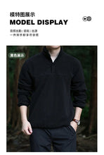 Load image into Gallery viewer, 2025 Men Sweatshirt Turtleneck Half Button Pullover Male Polar Fleece Casual Basic Elegant Work Wear Winter Autumn Warm Jacket
