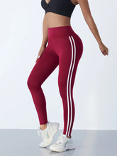 Load image into Gallery viewer, Yoga Leggings Women Striped Slim Sports Pants High Waist Hip Liftting Casul Tights Workout Running Stretchy  Gym Leggings
