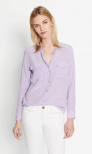 Load image into Gallery viewer, Women Real Silk Shirts Classic Double Pockets Solid Color Casual Fashion Long Sleeve Thin Shirt Blouses Tees
