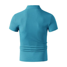 Load image into Gallery viewer, 2026 New Men's Casual and Fashionable Simple Collared Short Sleeved Polo Shirt Summer Comfortable Breathable and Versatile Top
