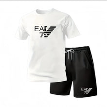 Load image into Gallery viewer, 2026 Summer Fashion Men's Tracksuit T-shirt Shorts Set Leisure Short Sleeve Set Jogging Gym Suit Brand Clothing
