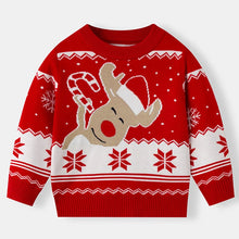 Load image into Gallery viewer, Winter Cartoon Knit Kids Pullover Sweater
