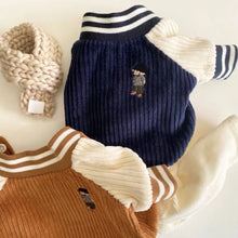Load image into Gallery viewer, Cute Embroidered Pet Baseball Jackets Dog Clothes For Small Medium Cat Teddy Coat Puppy Spring Clothes Warm Fashion Pet Outfit
