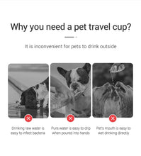 Load image into Gallery viewer, Portable Dog Water Bottle For Small Large Dogs Cat Outdoor Leakproof Walking Drinking Bowls Chihuahua French Bulldog Supplies
