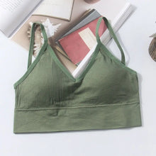 Load image into Gallery viewer, Sexy Nylon Thin Strapes Sports Bra Fitness Sport Brassiere Tops Gym Bra Backless Push Up Bras Running Women Sports Bra Women Bra
