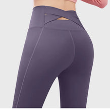 Load image into Gallery viewer, Yoga Pants For Women Elastic High Waist Cross Back Seamless Leggings Hip Lift Gym Tight Sportswear Fitness Sports Leggings
