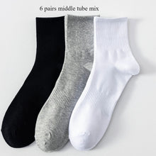 Load image into Gallery viewer, Plus Size Cotton Crew Socks
