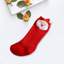 Load image into Gallery viewer, Festive Toddler Reindeer Winter Socks
