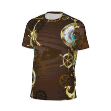 Load image into Gallery viewer, Gym T Shirt For Men Steampunk Design T-Shirts Fashion Wonderful Clockwork Vintage Summer Tees O Neck Streetwear Design Tops

