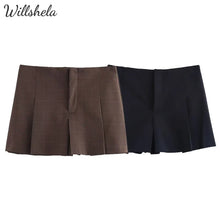 Load image into Gallery viewer, Vintage Plaid High Waist Skort
