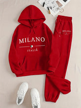 Load image into Gallery viewer, Women’s MILANO ITALIA Hoodie &amp; Sweatpants Set
