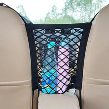 Load image into Gallery viewer, Pet Car Barrier Dog Car Barrier with Automatic Safety Mesh Storage Bag Pet Barrier Guard Back Seat Safety Protector Mesh Net
