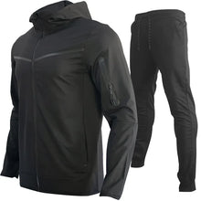Load image into Gallery viewer, Luxury Brand Men Tracksuits 2-piece Set Black Sports Suit Tracksuits Jogging Men's Clothing Sweatpants Zip Sweatshirts Techwear
