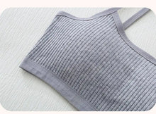 Load image into Gallery viewer, 1PC Cotton Teenagers Girls Training Bras Solid Developmental Girls Sports Bras Soft Brassiere Kids Tank Tops Children Underwears
