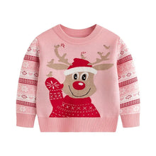 Load image into Gallery viewer, Winter Cartoon Knit Kids Pullover Sweater
