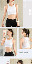 Load image into Gallery viewer, Sports Bras for Women Quick Drying Mesh Racerback Sports Bra Seamless Padded Sports Bra Yoga Bras Workout Bra Activewear Bra

