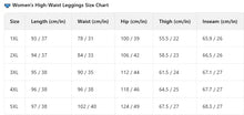 Load image into Gallery viewer, 1XL-5XL Womens Leggings High Elastic Solid Color Nine Points Trousers Up To 300 Lbs
