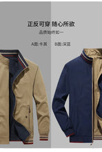 Load image into Gallery viewer, Reversible Slim Stand Collar Jacket
