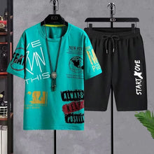 Load image into Gallery viewer, Suits for Men 2026 Summer Casual Joggers Tracksuit Casual Sweatpants Streetwear Anime Shorts Set Men's Sport Outfit T-shirts
