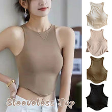 Load image into Gallery viewer, 2025 Summer Women Top with Cups Comfortable U Sports Bra For Running Yoga Gym Tank Top Women's Crop Tops

