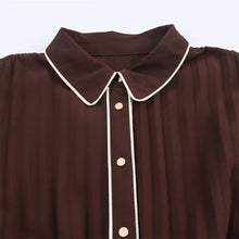 Load image into Gallery viewer, Elegant Pleated Belted Midi Dress
