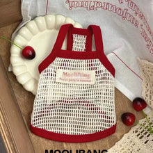 Load image into Gallery viewer, Pet Mesh Vest with Sleeveless Suspender Cat Pet Clothing Summer Teddy Bear Summer Clothing Puppy Designer Dog Clothes
