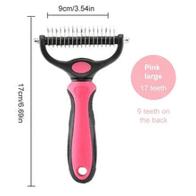 Load image into Gallery viewer, Pet Deshedding Brush Cat Comb Self Cleaning Hair Remover Grooming Tool for Dog and Cats De-Matting Comb Cleaning Pets Supplies
